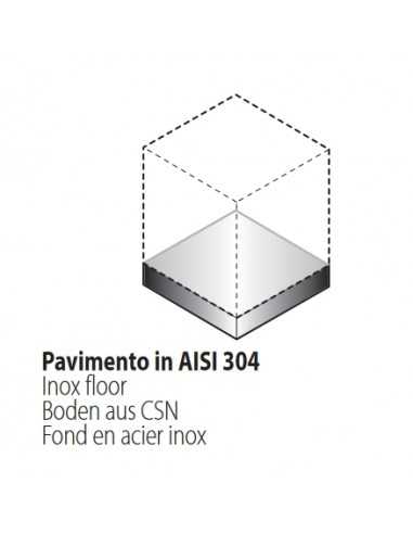 Pavimento in AISI 304