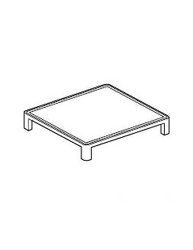 Smooth plate for cast iron grid cm 36 x 39