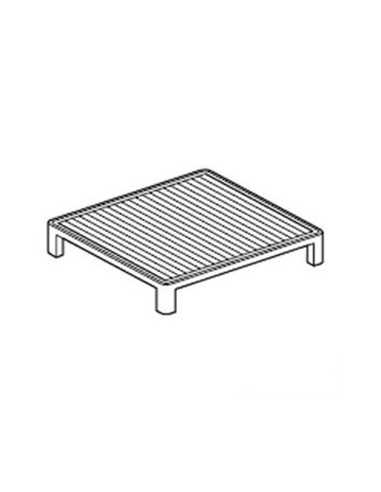 Striped plate for cast iron grid cm 36 x 39