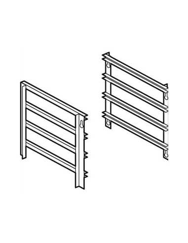 Puertas para el compartimiento 800 (GN 2/1) - N. 4 plantas - Interasse cm 7