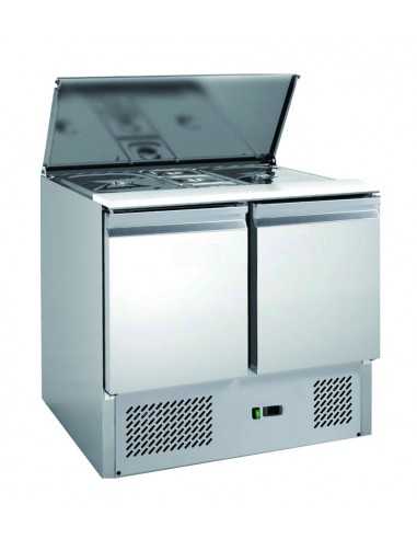 Saladette refrigerata - N. 2 porte - cm 90.5 x 70 x 85 h