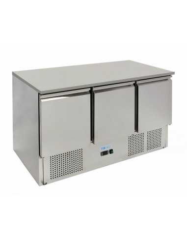 Refrigerated saladette - N. 3 doors - cm 136.5 x 70 x 85 h