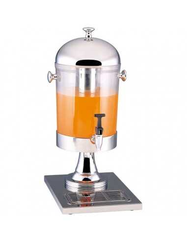 Juice and beverage dispenser 8 liters with ice tube