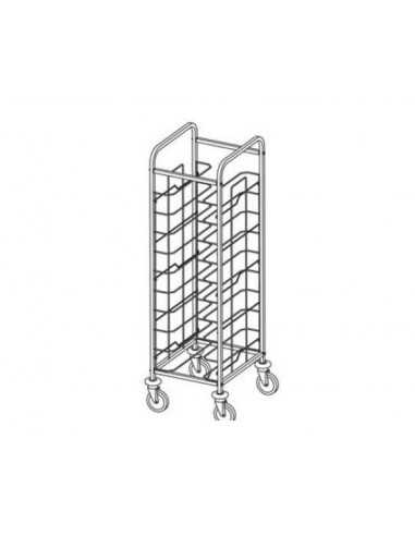 Tray trolley - Guión guía - N. 12 (53 x max.39 cm)- cm 52 x 60 x183 h