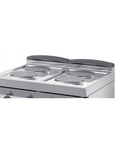 COCINA A GAS 6 FUEGOS POTENCIADA SOBRE HORNO ELÉCTRICO 1/1 GN - 13719200 -  Cocinas profesionales