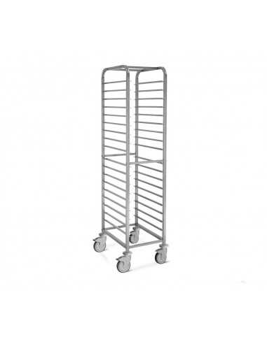 Carrello portateglie - Antiribaltamento a ''C'' - N. 18 x GN 1/1 - cm 45 x 61 x 180 h