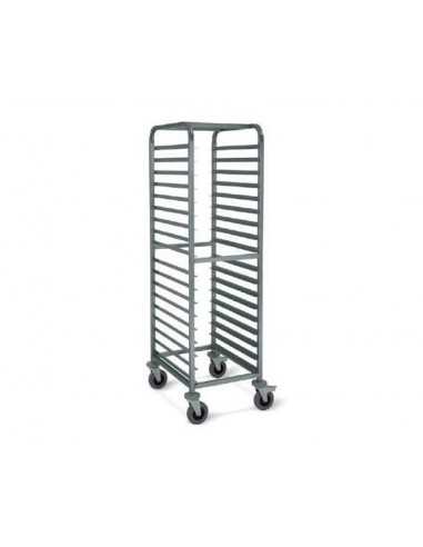 Carrello portateglie - Guide a ''L'' - N.18 teglie - cm 53 x 68 x 172 h