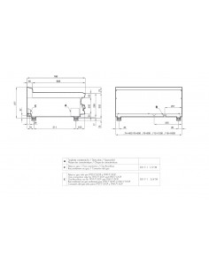 Cocina eléctrica c/horno con Grill, con 6 placas- Modelo CF6-610ET