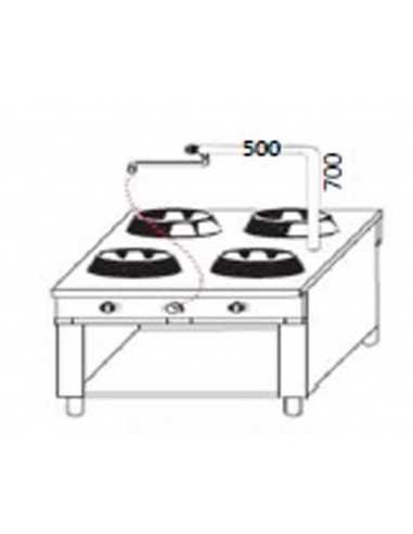 Columna de agua mm 500 x 700 h con control frontal