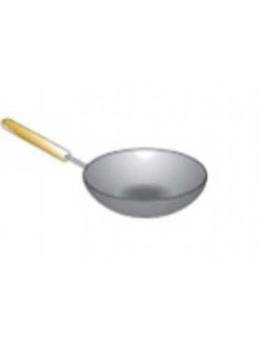 Wok pan with handle 14''' diameter mm. 355.6