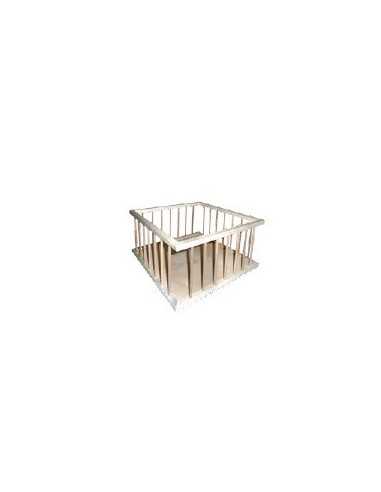 Cesta in faggio e betulla naturale - Dimensioni cm 48 x 38 x 26 h