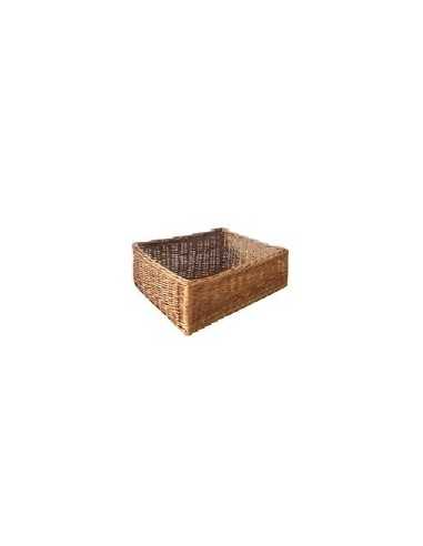 Cesta en terracotta wicker - Dimensiones cm 50 x 50 x 25 h