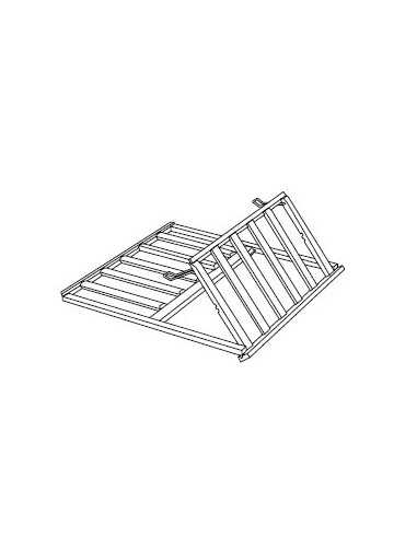 Ripiano in legno per bottiglie inclinate