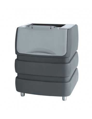 Contenedor de hielo - Capacidad  contenedor kg 190 - cm 94.2 x 79.5 x 105.3 h