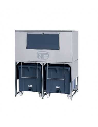 Ice container - Capacity container kg 108 x 2 - cm 156 x 133 x 178h