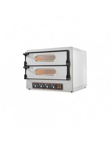 Electric pizza oven - No. 2+2 pizzas - cm 74 x 60/74 x 60 h