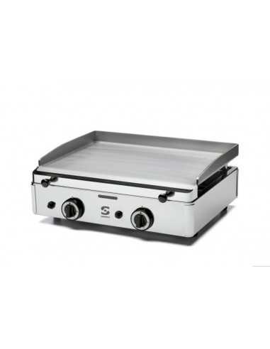 Gas fry top with smooth top cm 58.3 x 39.5 - Countertop