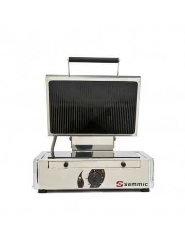 Piastra vetro-grill con piano liscio e coperchio liscio - cm 36.8 x 24.8