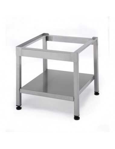 Support for washing machines ModelP-35 - Stainless steel structure - Rubber feet - Bottom shelf for storage