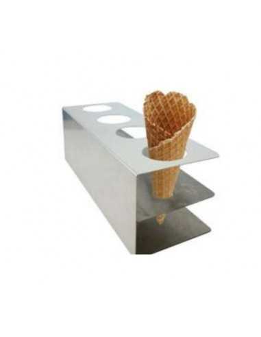 Cone holder - Stainless steel support for 4 cones