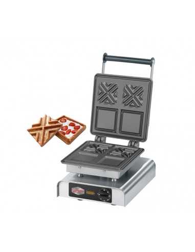 Waffle maker for 2 pods cm 10.8 x 10.8