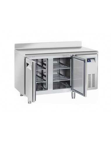 Mesa refrigerada - Alzatina - N. 2 puertas - cm 135 x 70 x 85 h