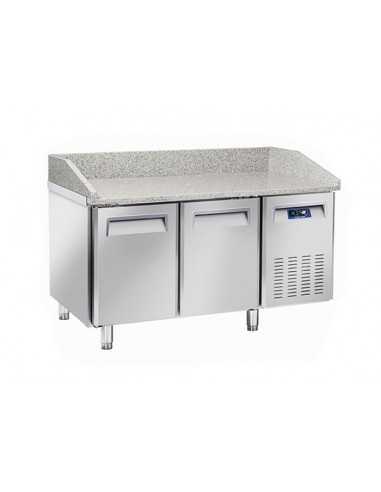 Pizza counter with 2 doors - cm 150 x 80 x 104 h