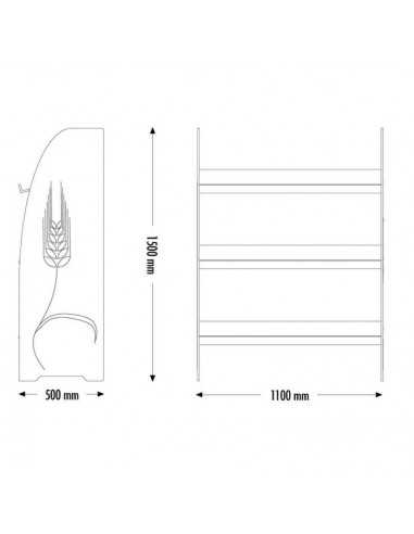 RENDIRESTO ESPOSITORE cm 29 x 25 x h 7