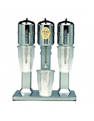 Mixer milkshake cl 800 x 3 transparent glasses