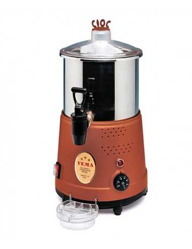 Chocolate maker with 5-liter capacity and removable steel bowl