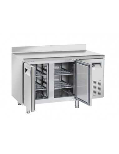 Mesa refrigerada - Alzatina - N. 2 puertas - cm 135 x 60 x 95 h