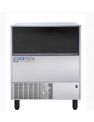 Hollow cube ice maker with production of 122 - 130 Kg in 24 hours