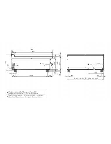 Piano cottura elettrico - Mod. PCT-94ET