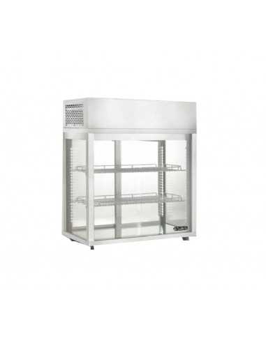 Espositore vetrina refrigerata - Capacità litri 177 - cm 80.5 x 43.8 x 76.9 h