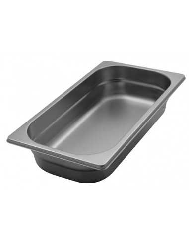 -Contenitori inox gastronorm 1/3 H. 6.5 cm - Capacità  litri 2.5 - Dimensioni cm 32.5 x 17.6