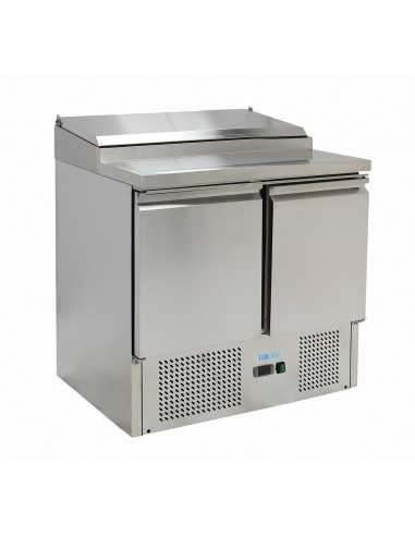 Saladette refrigerata - N. 2 porte - cm 90 x 70 x 85 h