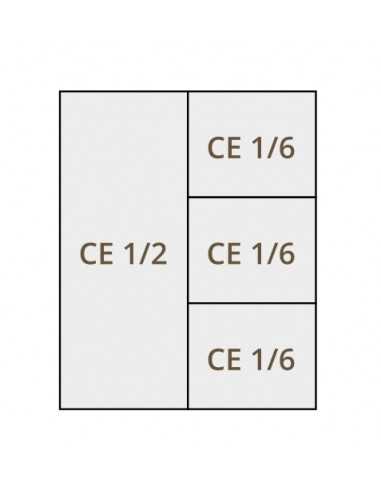 Set baskets cuocipasta CE 1/2 + 1/6 + 1/6 + 1/6 - For CPM model