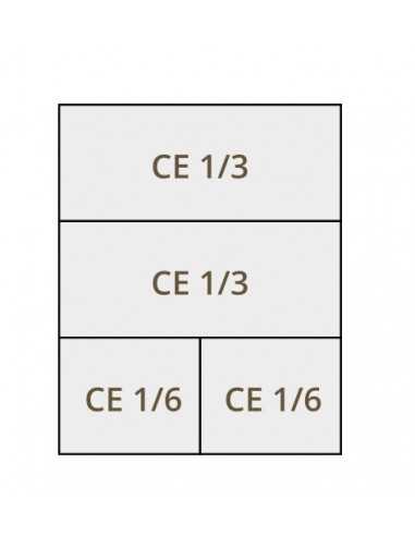 Set cestas cuocipasta CE 1/3 + 1/3 + 1/6 + 1/6 - Para el modelo CPM