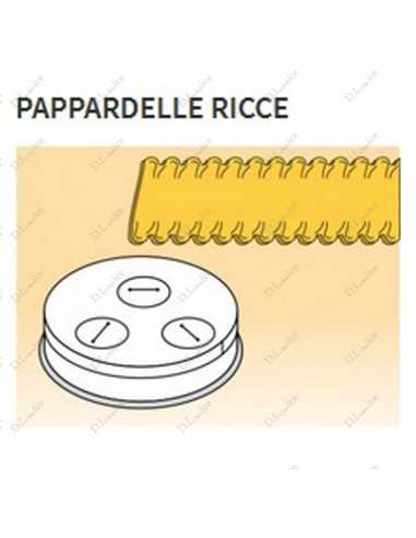 Matrices de varios tamaños en aleación de latón - Bronce - Pappardelle rizado mm 16