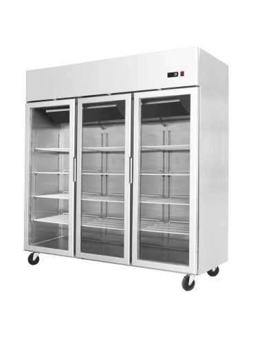 Freezer cabinet glass doors 1390 liters - cm 180 x 73 x 194.5 h