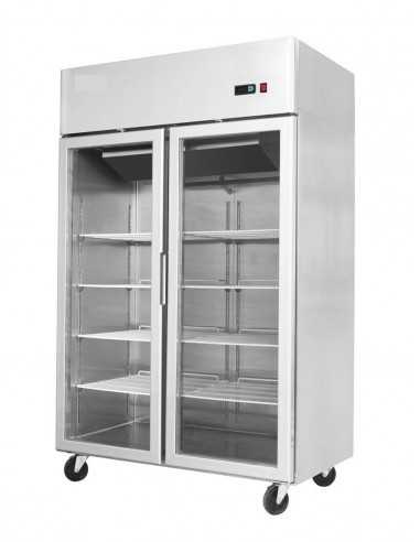 Freezer cabinet glass door 900 liters - cm 120 x 73 x 194.5 h