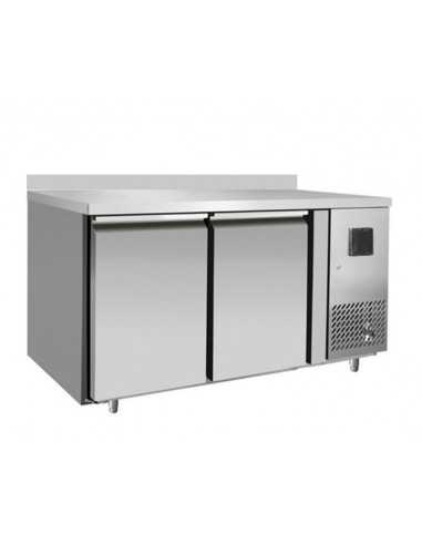 Tavolo refrigerato 2 porte - Alzatina - Tropicalizzato - cm 136 x 60 x 85 h