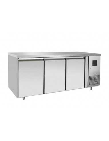 Tavolo refrigerato con 3 porte - Tropicalizzato - cm 179.5 x 60 x 85 h