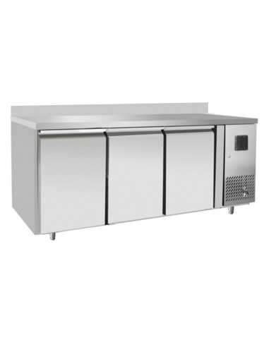 Tavolo refrigerato con 3 porte - Tropicalizzato - Alzatina