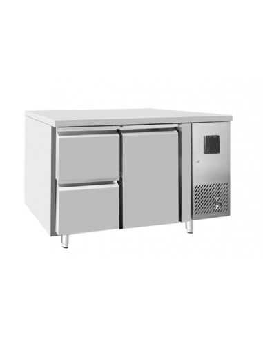 Mesa refrigerada 1 puerta - N. 2 cajones - Tropicalizada