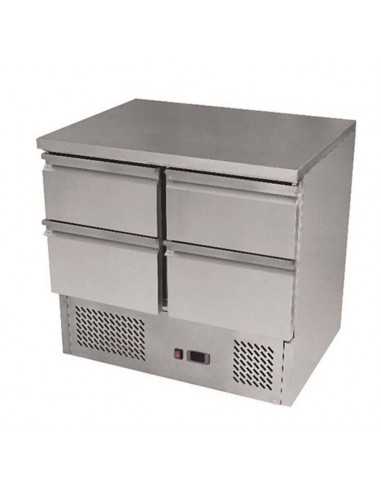 Saladette refrigerada con 4 cajones - cm 90 x 70 x 94,3 h