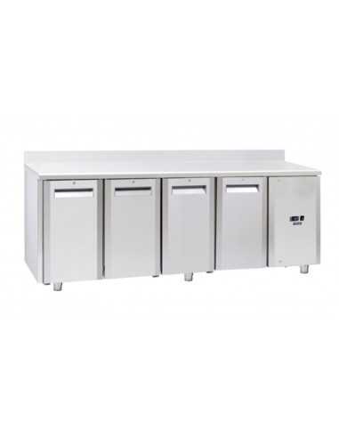 Mesa refrigerada - Tropicalizada - No grupo - N. 4 puertas - Alzatina - cm 225.5 x 70 x 95h