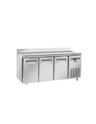 Mesa refrigerada - Alzatina - N. 3 puertas - cm 202,5 x 80 x 95 h