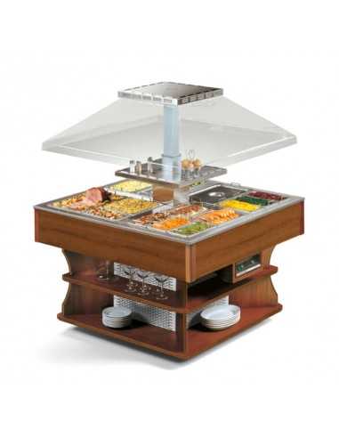 Island buffet hot - cm 140 x140 x 171 h