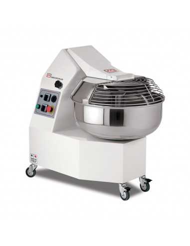 Fork dough mixer - Capacity kg 25/ liters 30 - Speed variator - cm 87 x 56 x 89 h